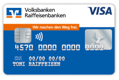 Visa oder Mastercard Kreditkarte beantragen - Volksbank Raiffeisenbank